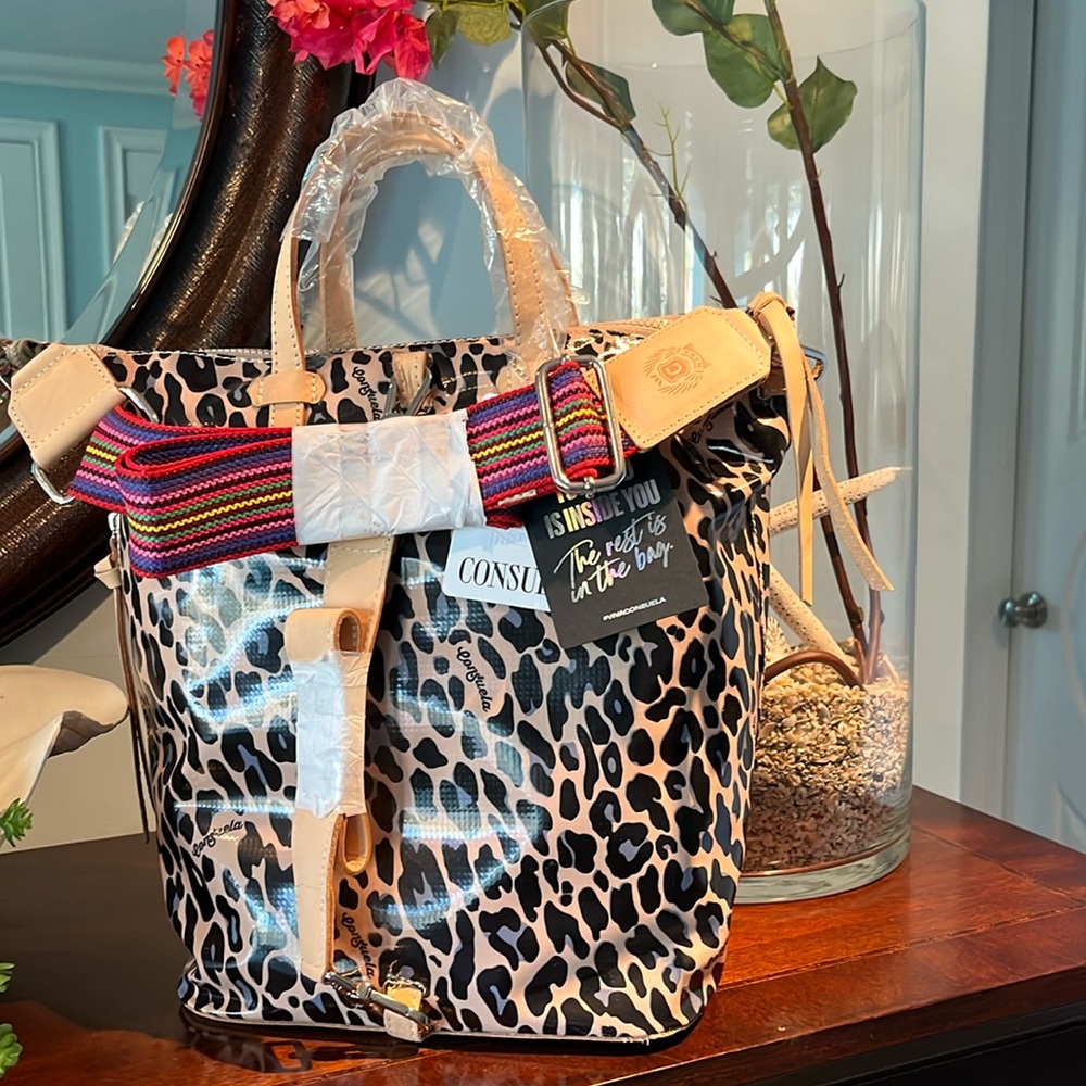 NWT 💃🏻 Consuela  Blue Jag Sling Tote